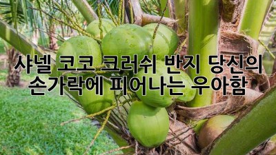샤넬 코코 크러쉬 반지: 당신의 손가락에 피어나는 우아함